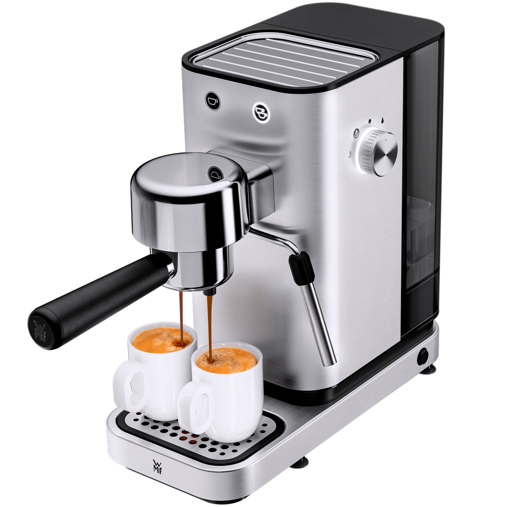 Espressor manual WMF Lono, 15 bari, duza cappuccino, argintiu
