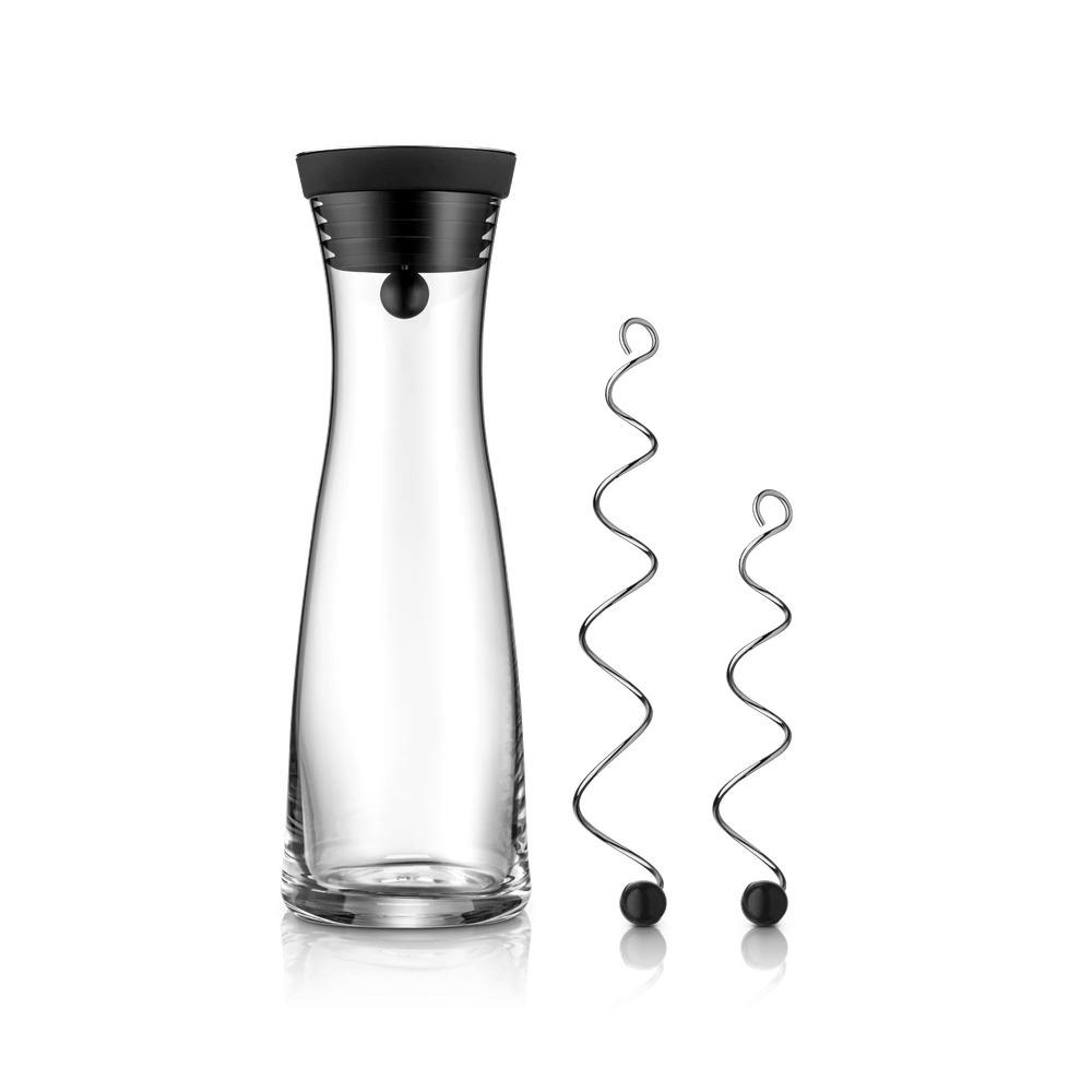 Carafa de apa WMF Basic, 1L, 2 accesorii pentru fructe, 38 cm inaltime