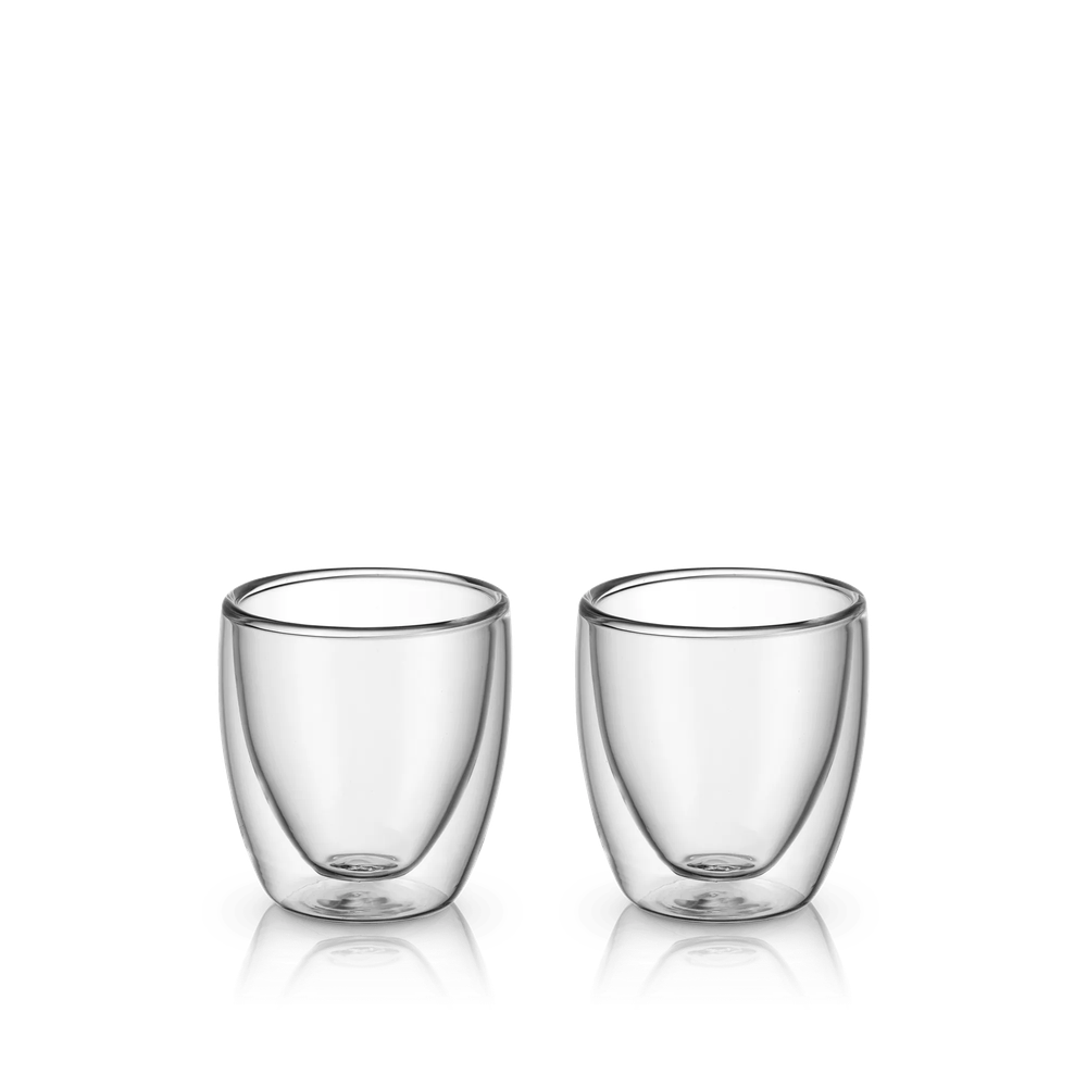 Set 2 pahare cu perete dublu pentru espresso WMF Kult, sticla