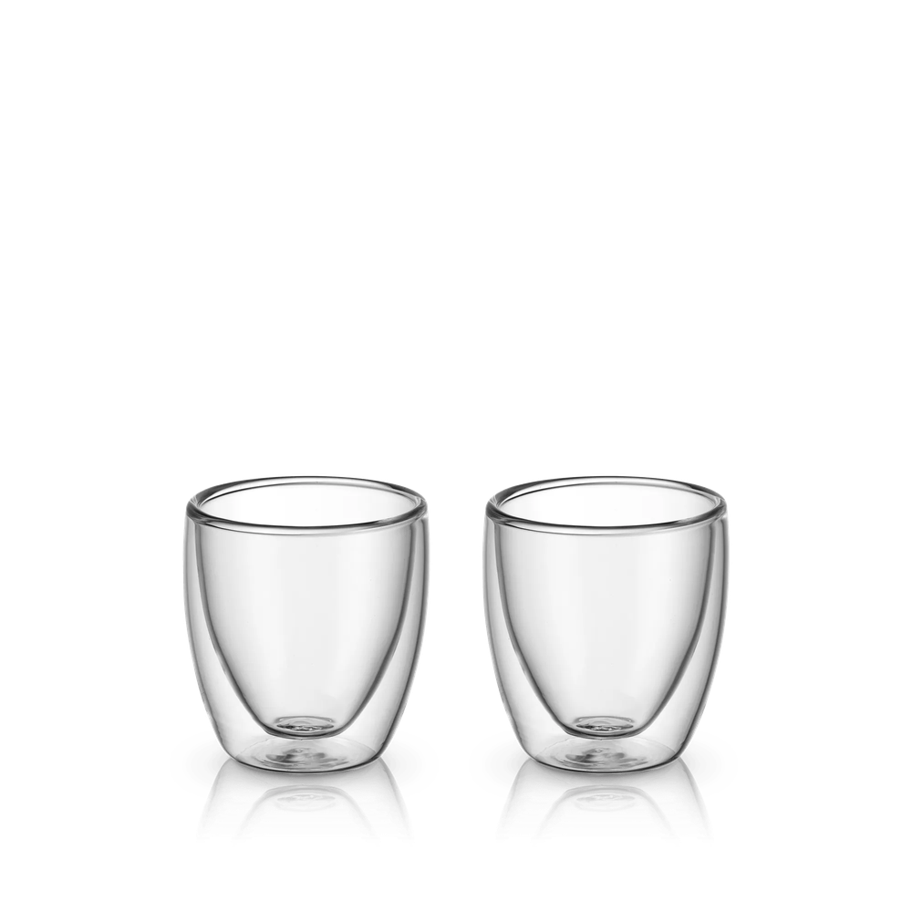 Set 2 pahare cu perete dublu pentru espresso WMF Kult, sticla