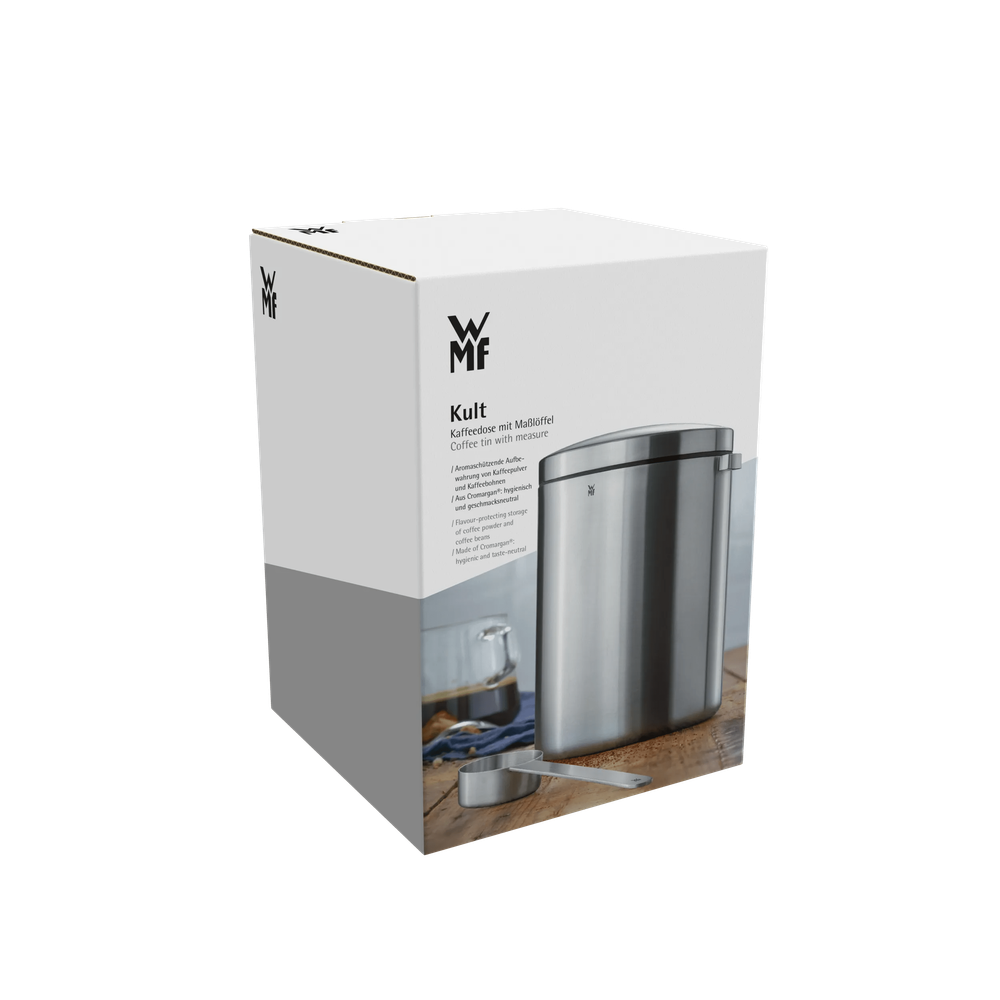 Recipient pentru cafea cu lingurita de masurat WMF Kult, Cromargan®