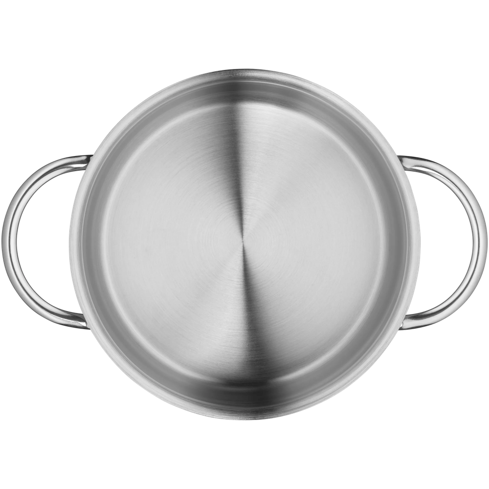 Oala joasa WMF Mini de 16 cm, Cromargan®, baza TransTherm®, argintiu