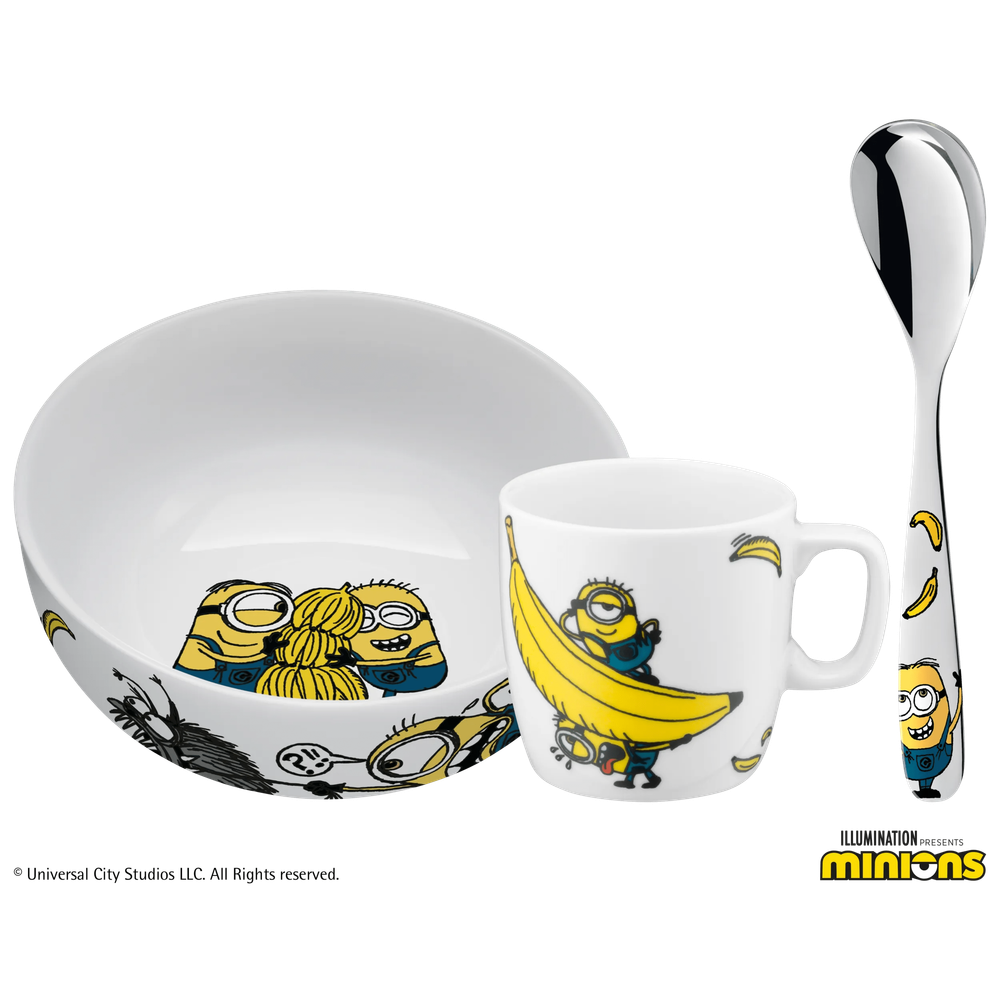 Set vesela mic dejun pentru copii WMF Minions, 3 piese
