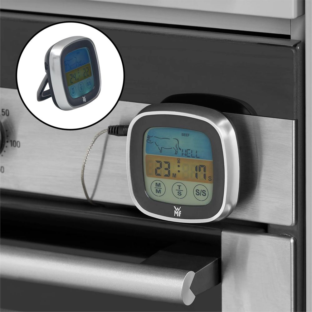 Termometru digital pentru carne WMF BBQ, pana la 250&deg;C, ecran tactil