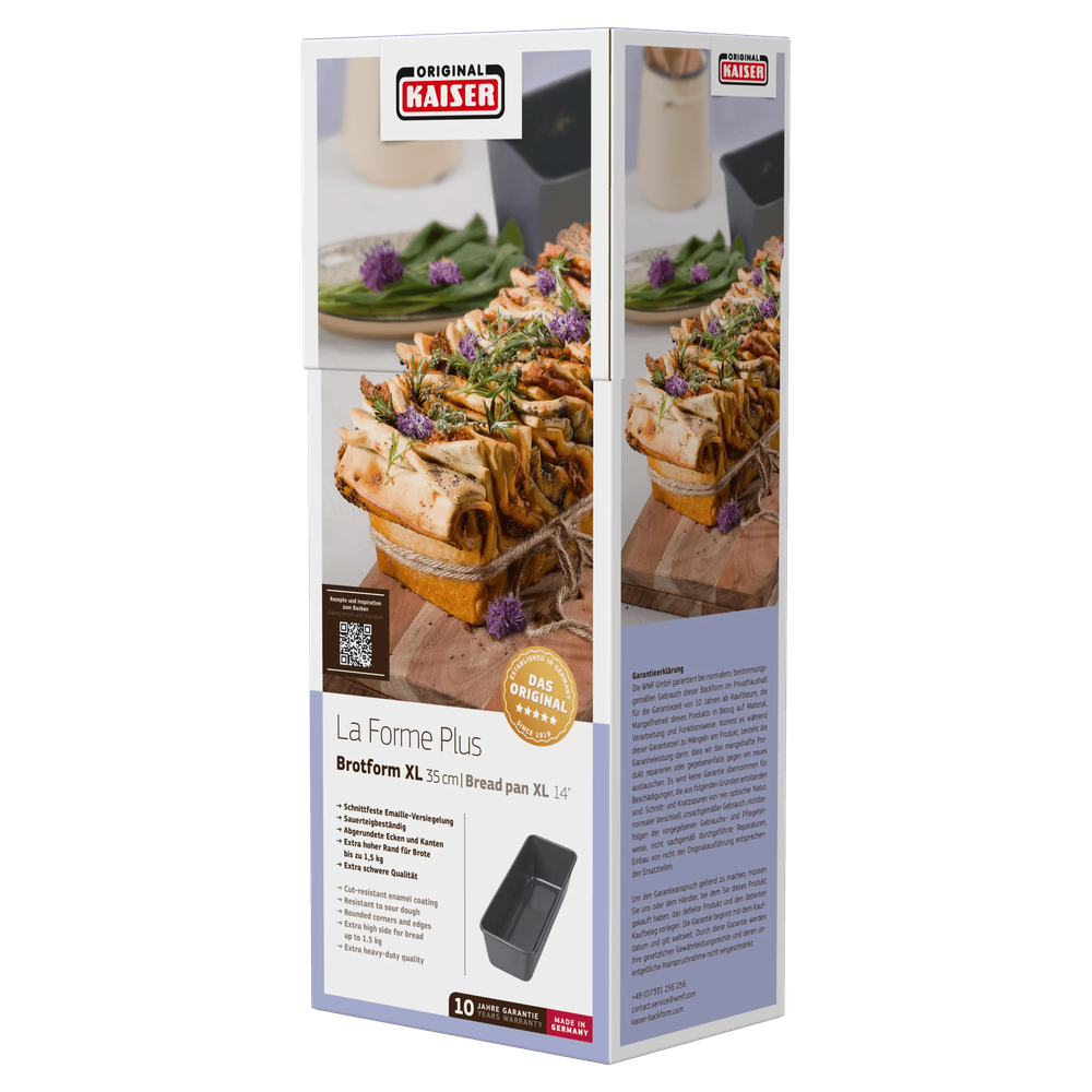 Tava de copt KAISER La Forme Plus, 35 x 11 cm, antiaderenta, negru