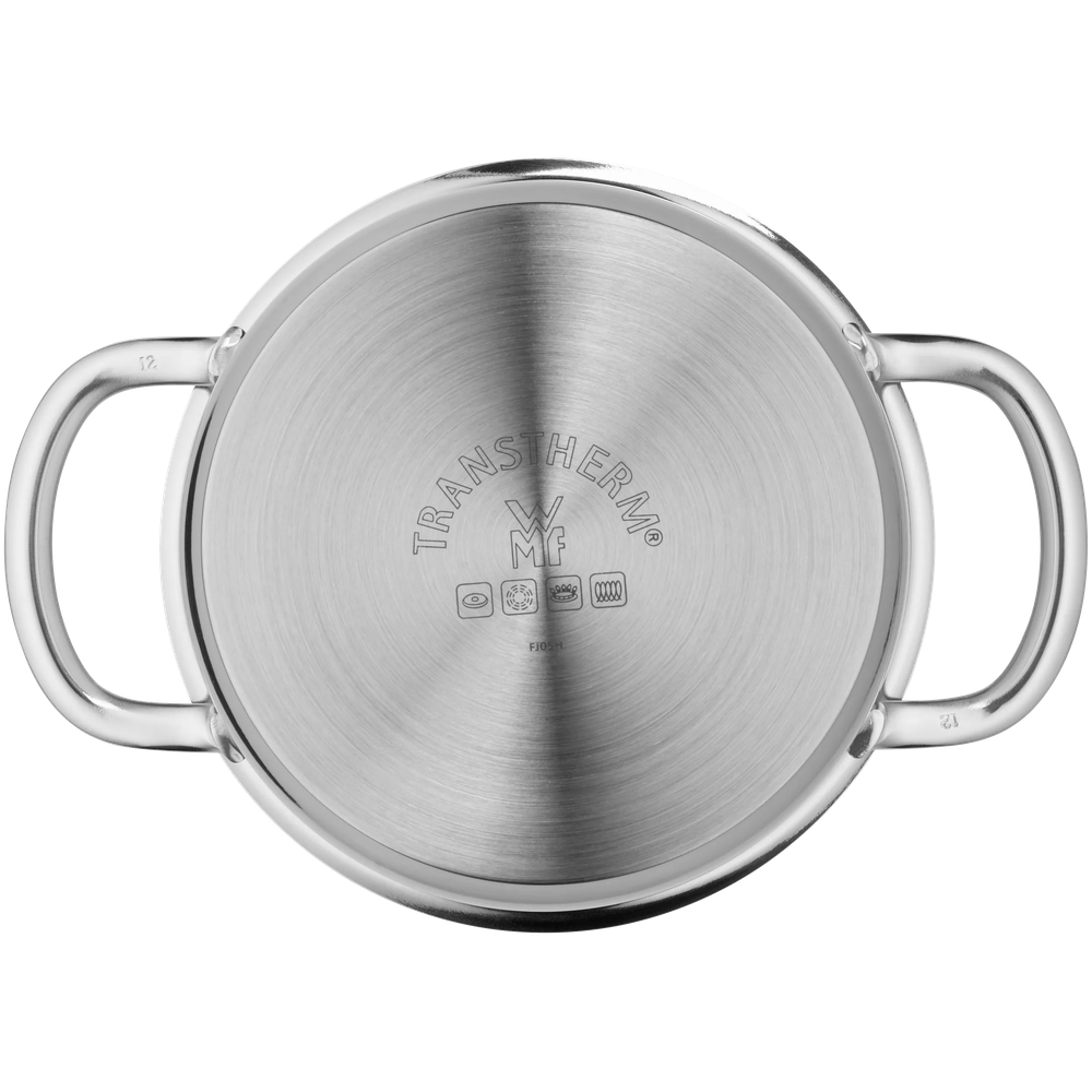 Oala joasa cu capac WMF Mini, 12 cm, 0.7L, Cromargan®, argintiu
