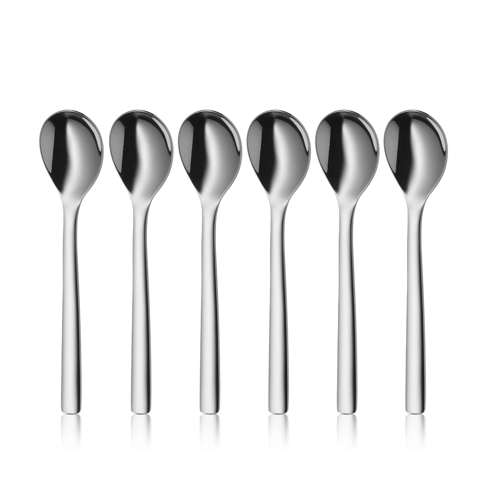 Set de 6 lingurite pentru oua WMF Nuova, 12 cm, Cromargan®