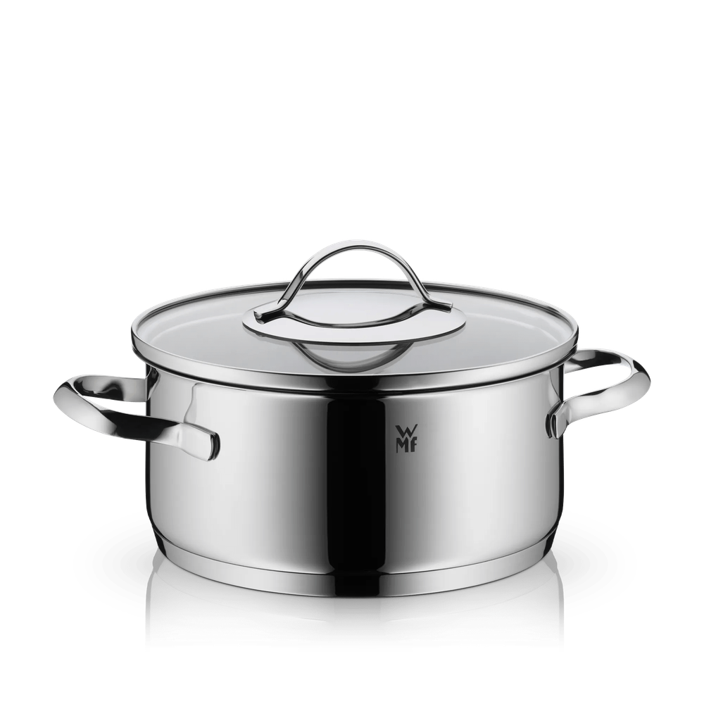 Cratita cu capac WMF Aparto, 20 cm, Cromargan®, TransTherm®, inductie