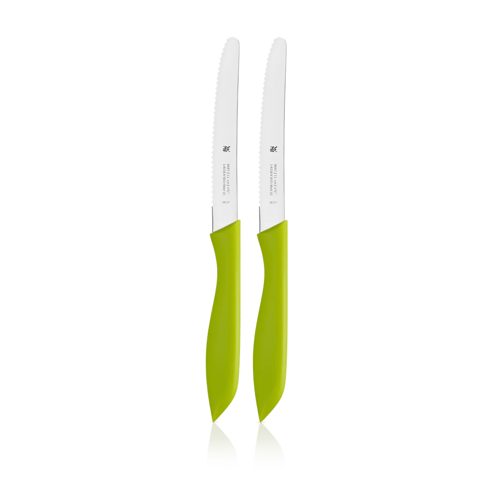 Set 2 cutite cu lama zimtata WMF, lama 11 cm, otel inoxidabil