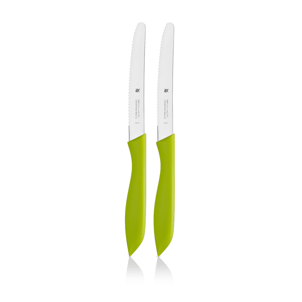Set 2 cutite cu lama zimtata WMF, lama 11 cm, otel inoxidabil