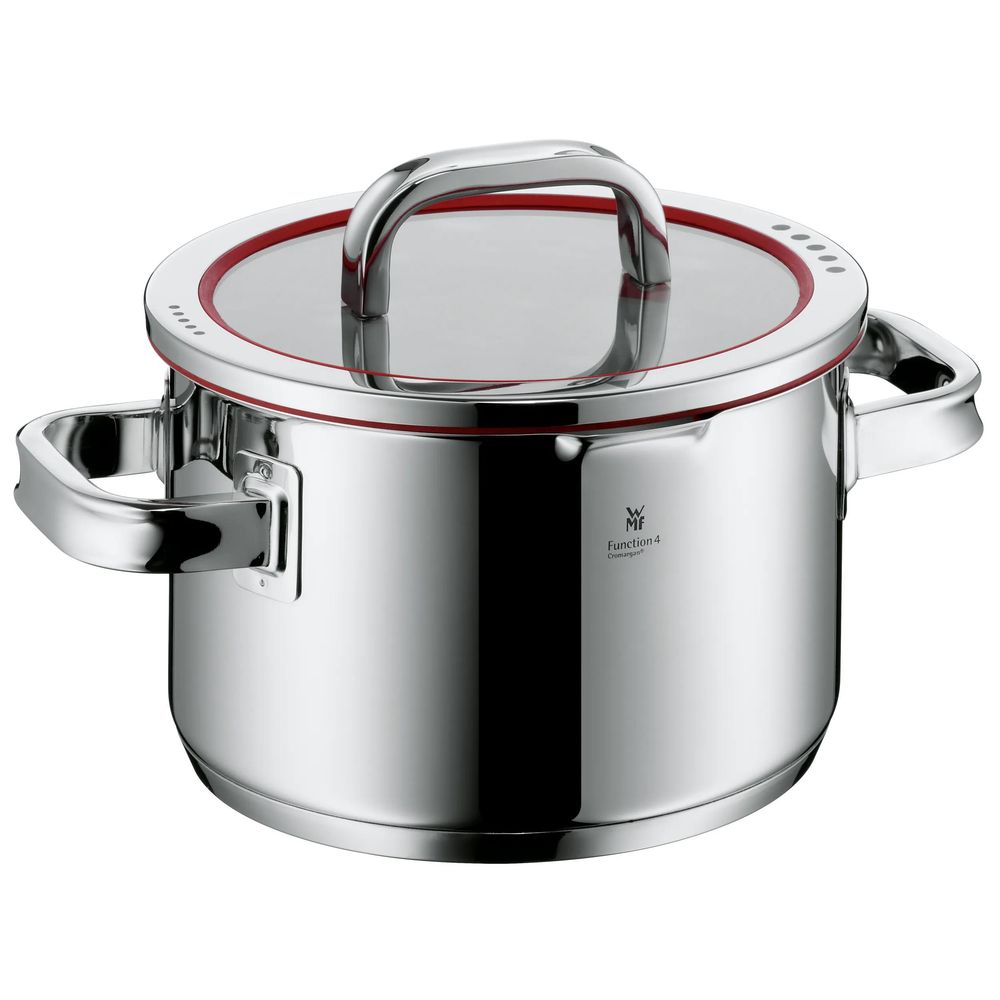 Oala inalta WMF Function 4 de 20 cm, Cromargan®, TransTherm®, argintiu