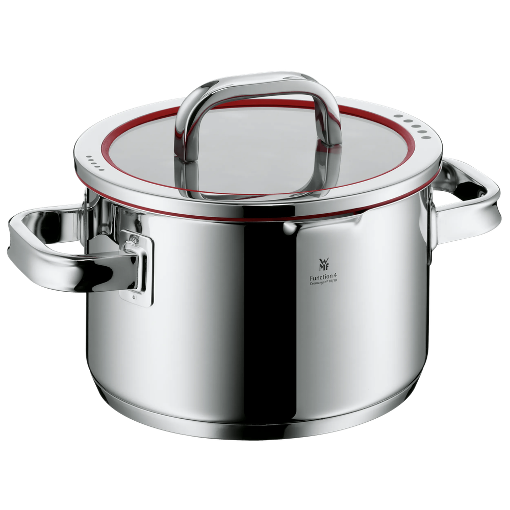 Oala inalta WMF Function 4 de 20 cm, Cromargan®, TransTherm®, argintiu