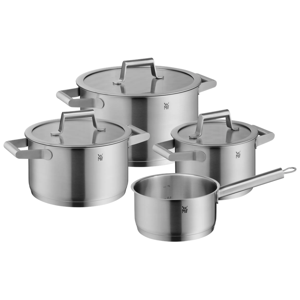 Set de vase de gatit WMF Comfort, 4 piese, Cromargan®, inductie
