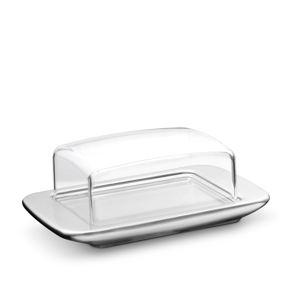 Farfurie pentru unt WMF Beurrier Loft Brunch cu capac, 18 x 9 x 6.5 cm