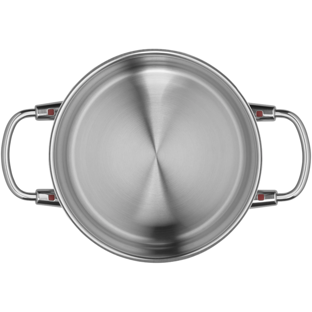 Oala cu capac WMF Quality One, 20 cm, 4L, Cromargan®, baza TransTherm®