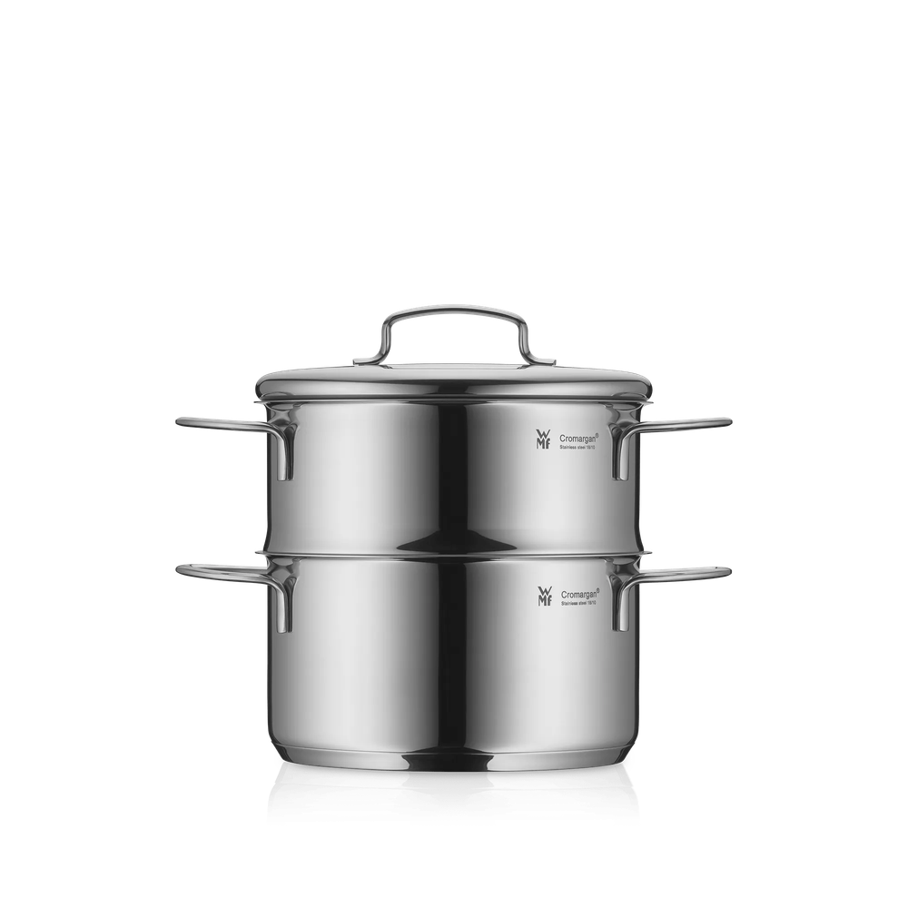 Oala pentru gatit la abur WMF Mini, 16 cm, 1.5L, Cromargan®, argintiu