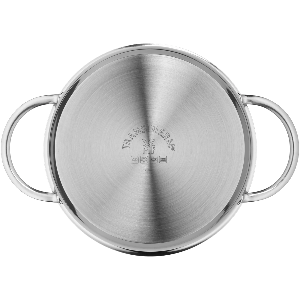 Oala joasa WMF Mini de 16 cm, Cromargan®, baza TransTherm®, argintiu