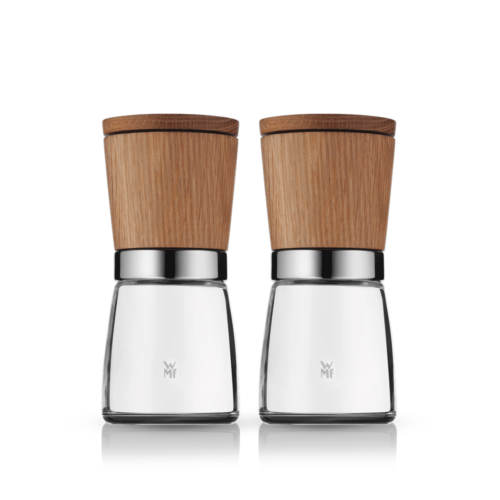 Set 2 rasnite pentru sare - piper, WMF Ceramill Nature, lemn cu sticla