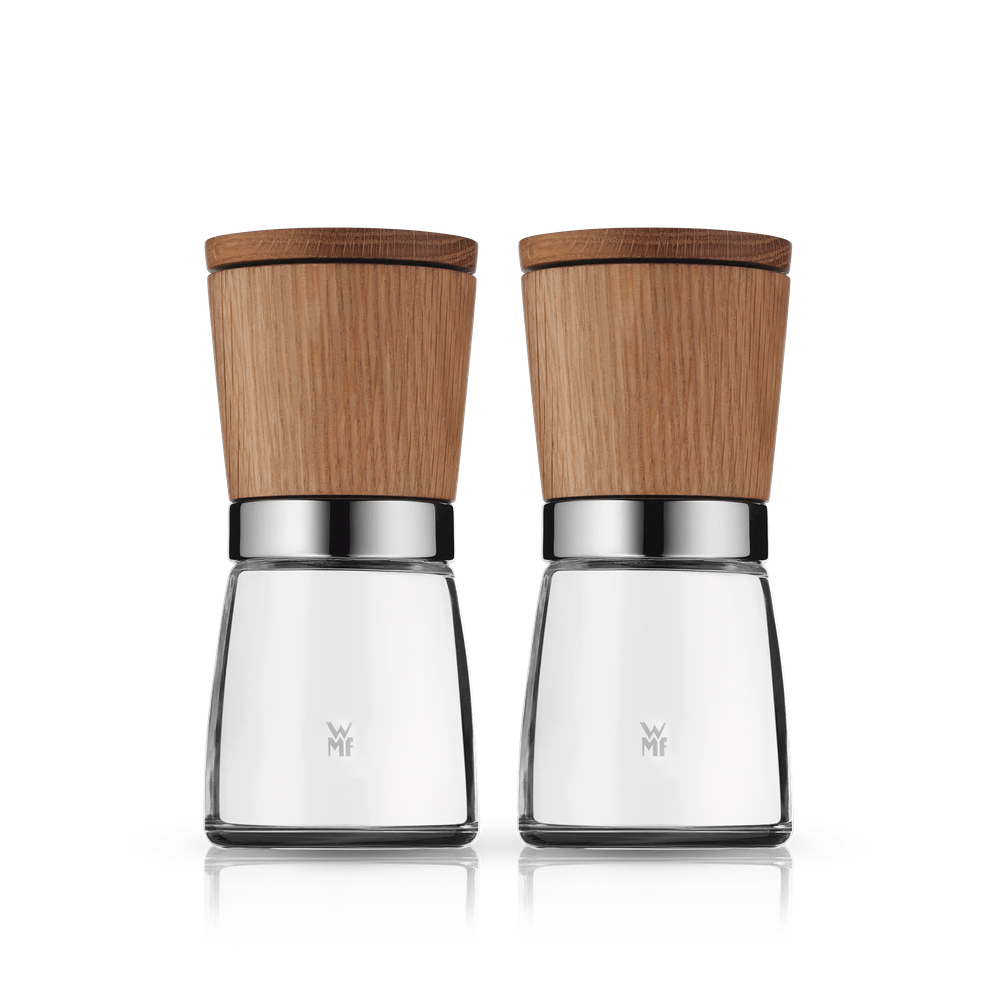Set 2 rasnite pentru sare - piper, WMF Ceramill Nature, lemn cu sticla