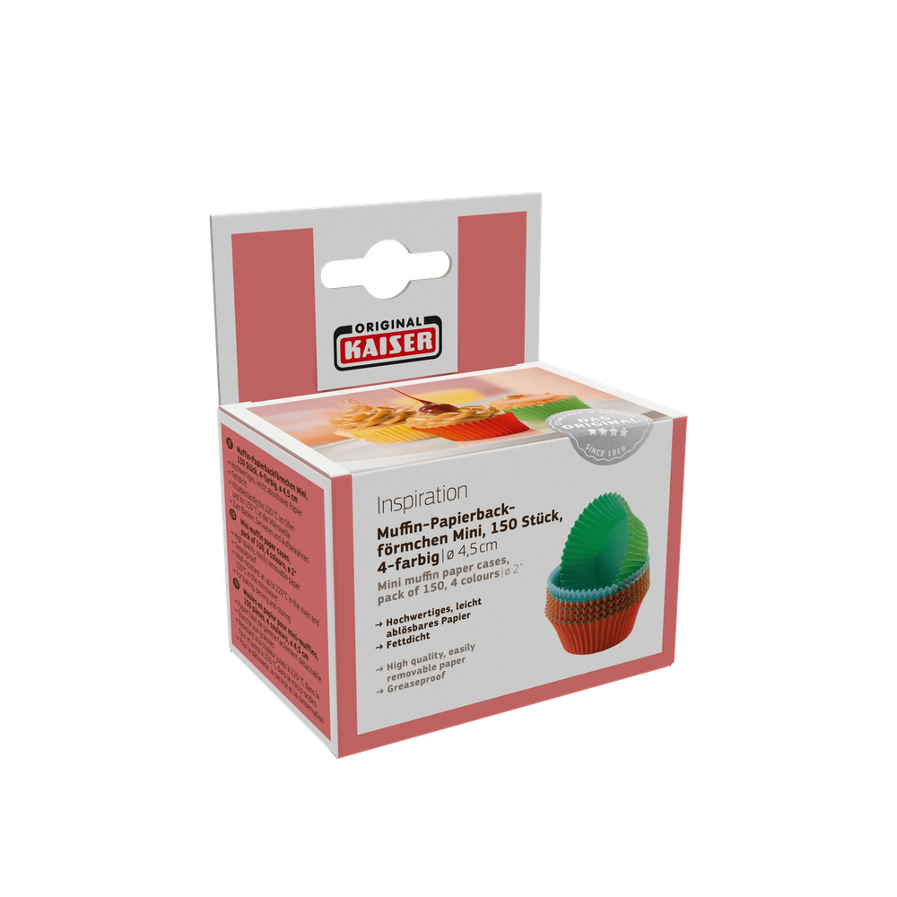 Set 150 forme pentru briose KAISER Inspiration, 4.5 cm, multicolor