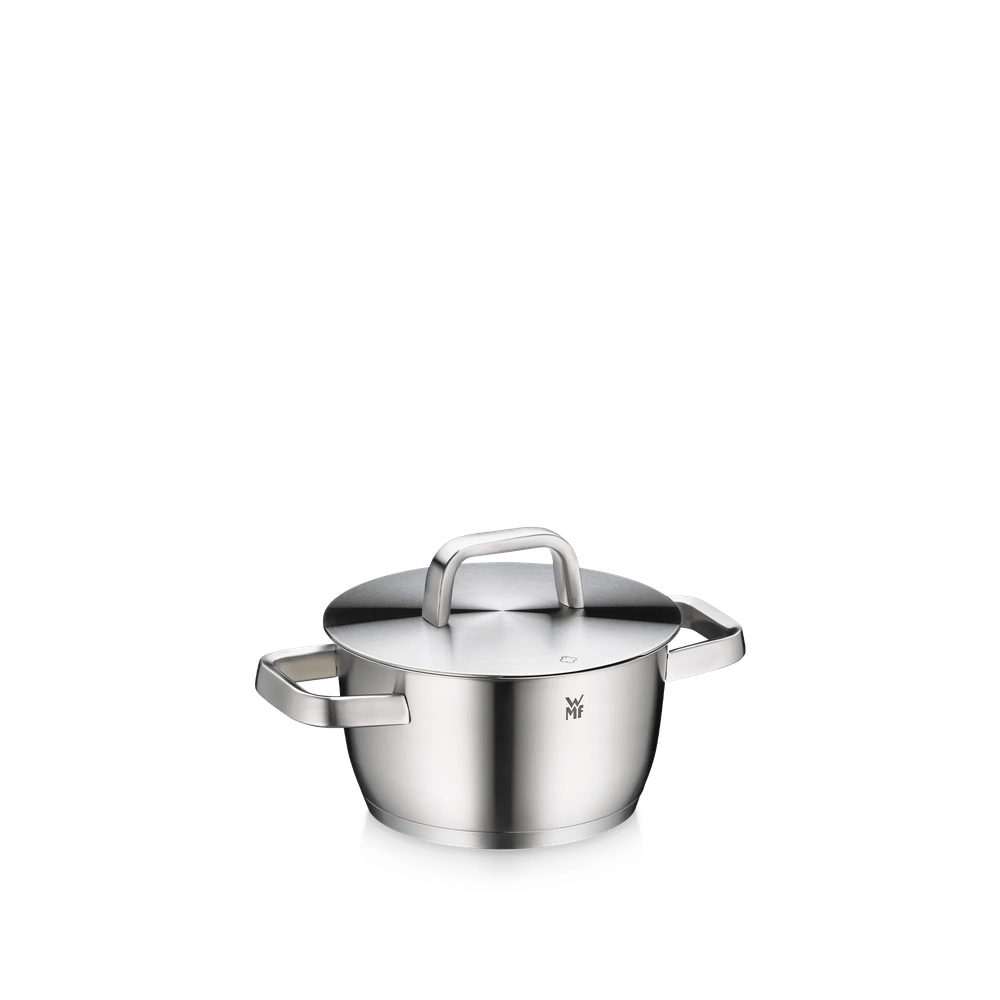 Oala cu capac WMF Iconic, 18 cm, Cromargan®, finisaj mat