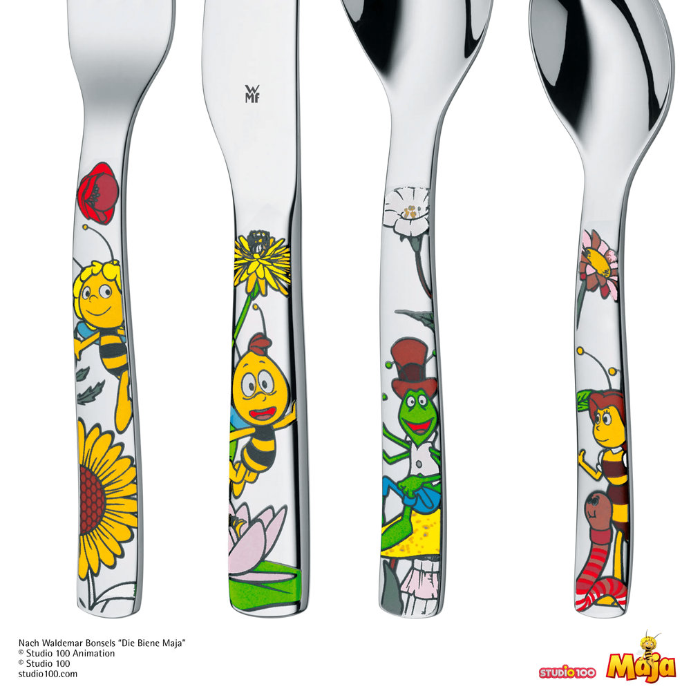 Set de tacamuri pentru copii WMF Albinuta Maya, 4 piese, Cromargan®