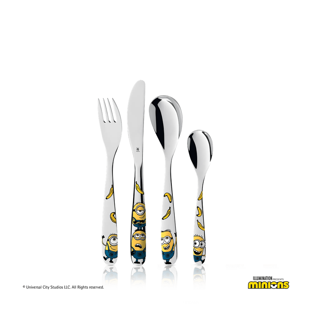 Set de tacamuri pentru copii WMF Minions, 4 piese, Cromargan®