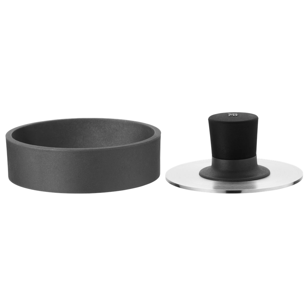 Presa pentru burgeri WMF BBQ Burgerpresse, Cromargan®, 12.5 x 5.3 cm