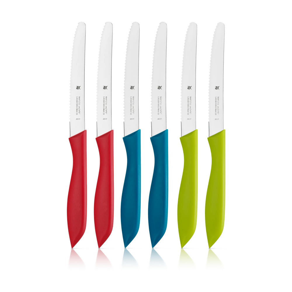Set 6 cutite WMF Snack, 11 cm, lame zimtate, multicolor 