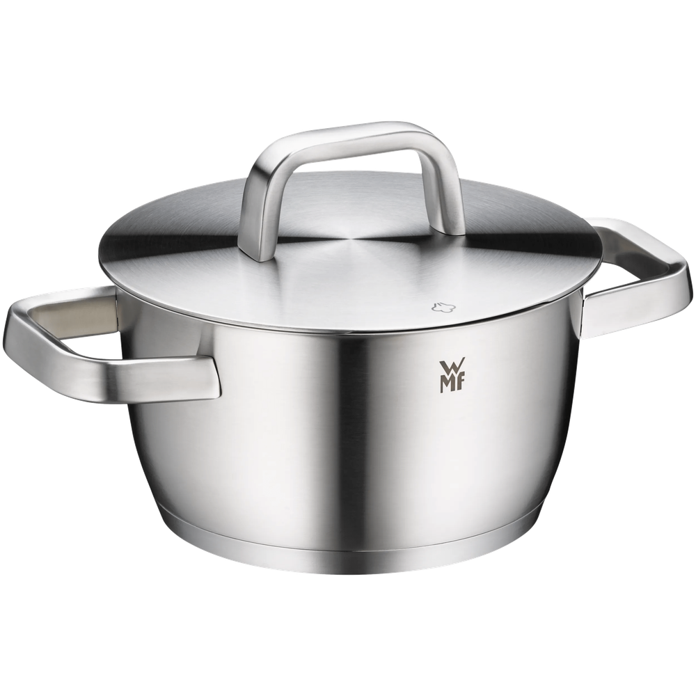 Oala cu capac WMF Iconic, 18 cm, Cromargan®, finisaj mat