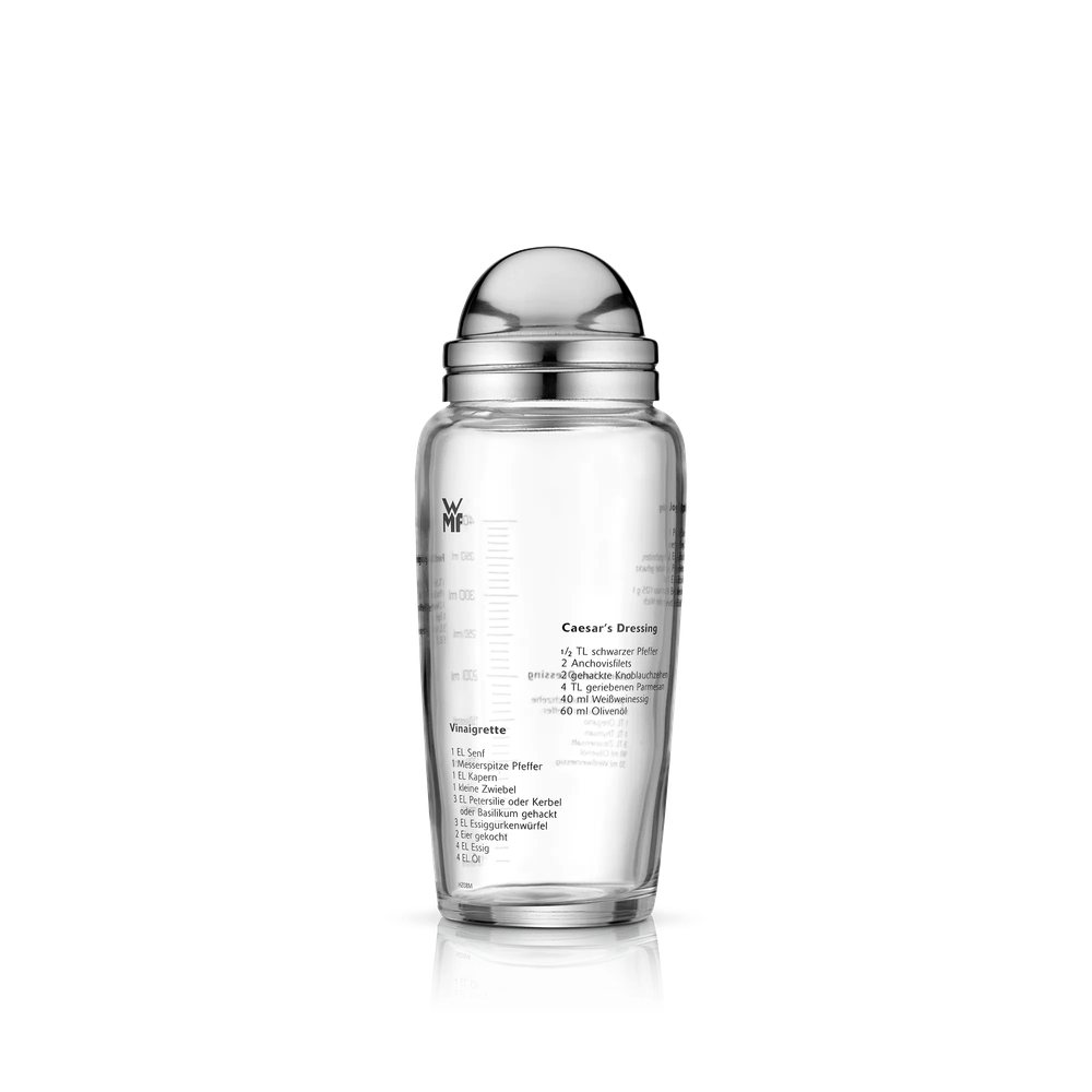 Shaker din sticla pentru dressing de salata WMF, capac Cromargan®