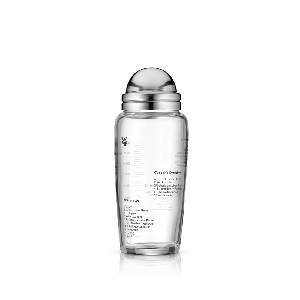 Shaker din sticla pentru dressing de salata WMF, capac Cromargan®