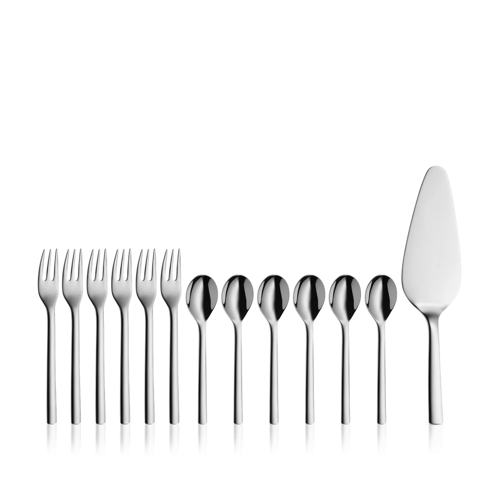 Set de tacamuri pentru desert WMF Nuova, 13 piese, Cromargan®