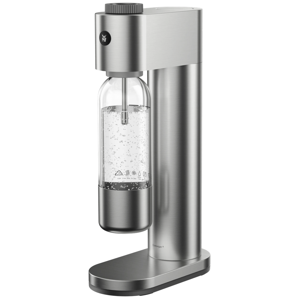 Aparat sifon WMF Element One, 3 niveluri gazificare, argintiu