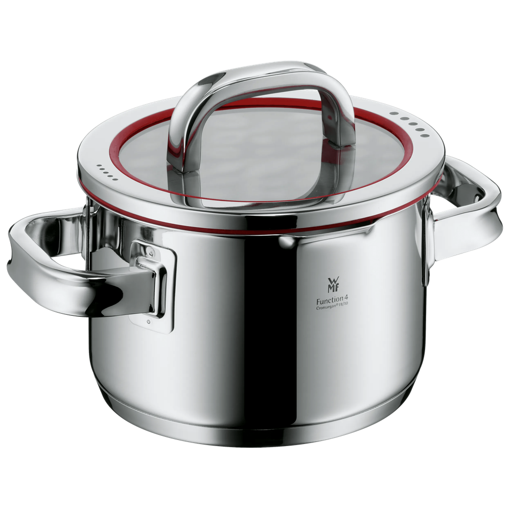 Set de 4 oale cu capac WMF Function 4, baza TransTherm®, Cromargan®