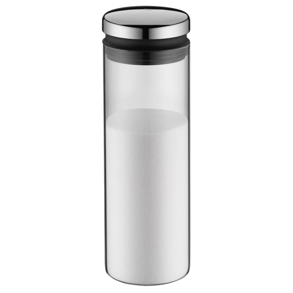 Recipient depozitare din sticla WMF Depot, 1.5L, capac argintiu