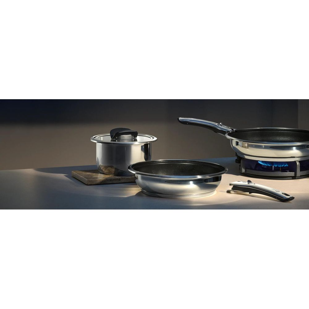 Capac de sticla pentru oala WMF Click & Serve, 26 cm, Cromargan®