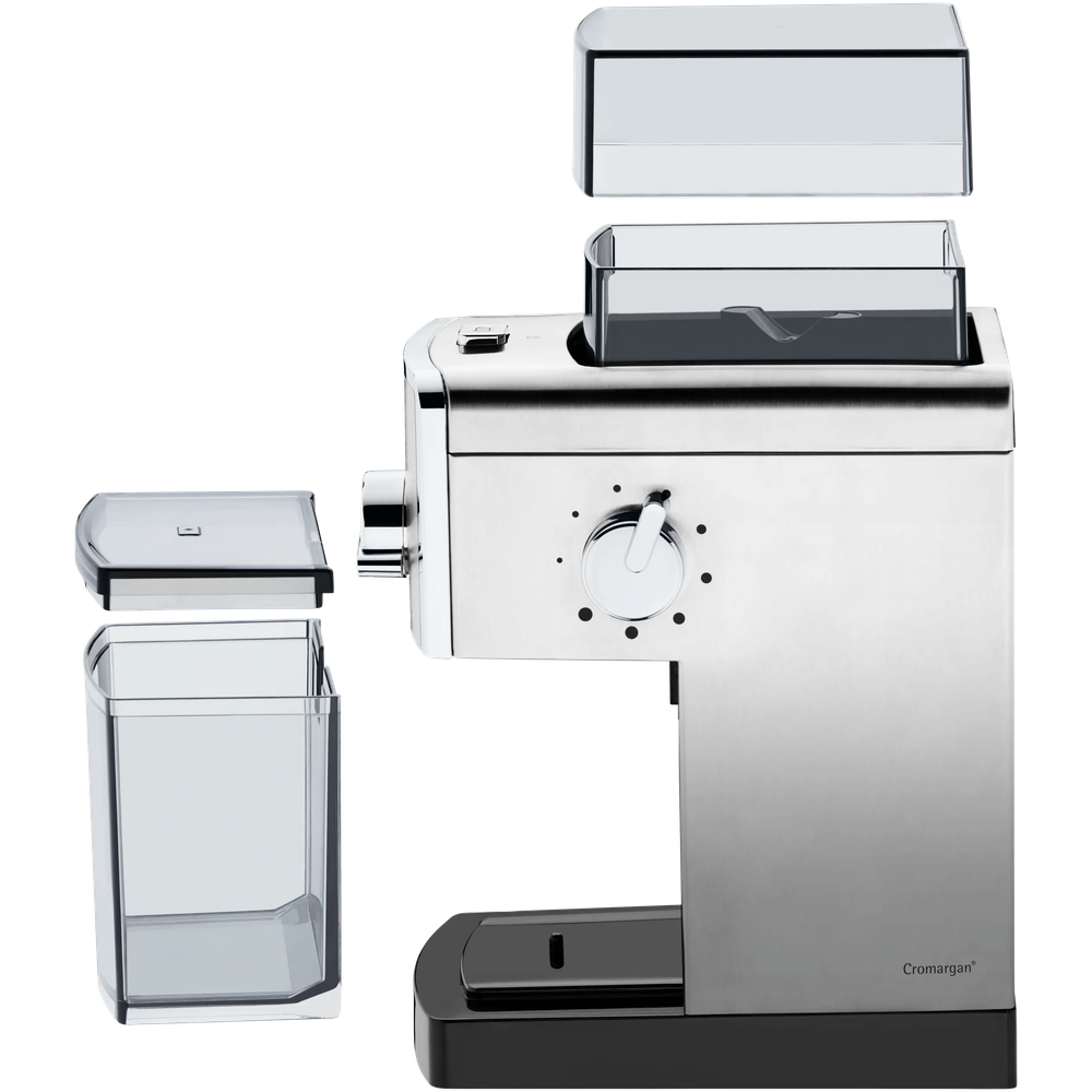 Rasnita electrica de cafea WMF Stelio, 17 trepte, Cromargan®