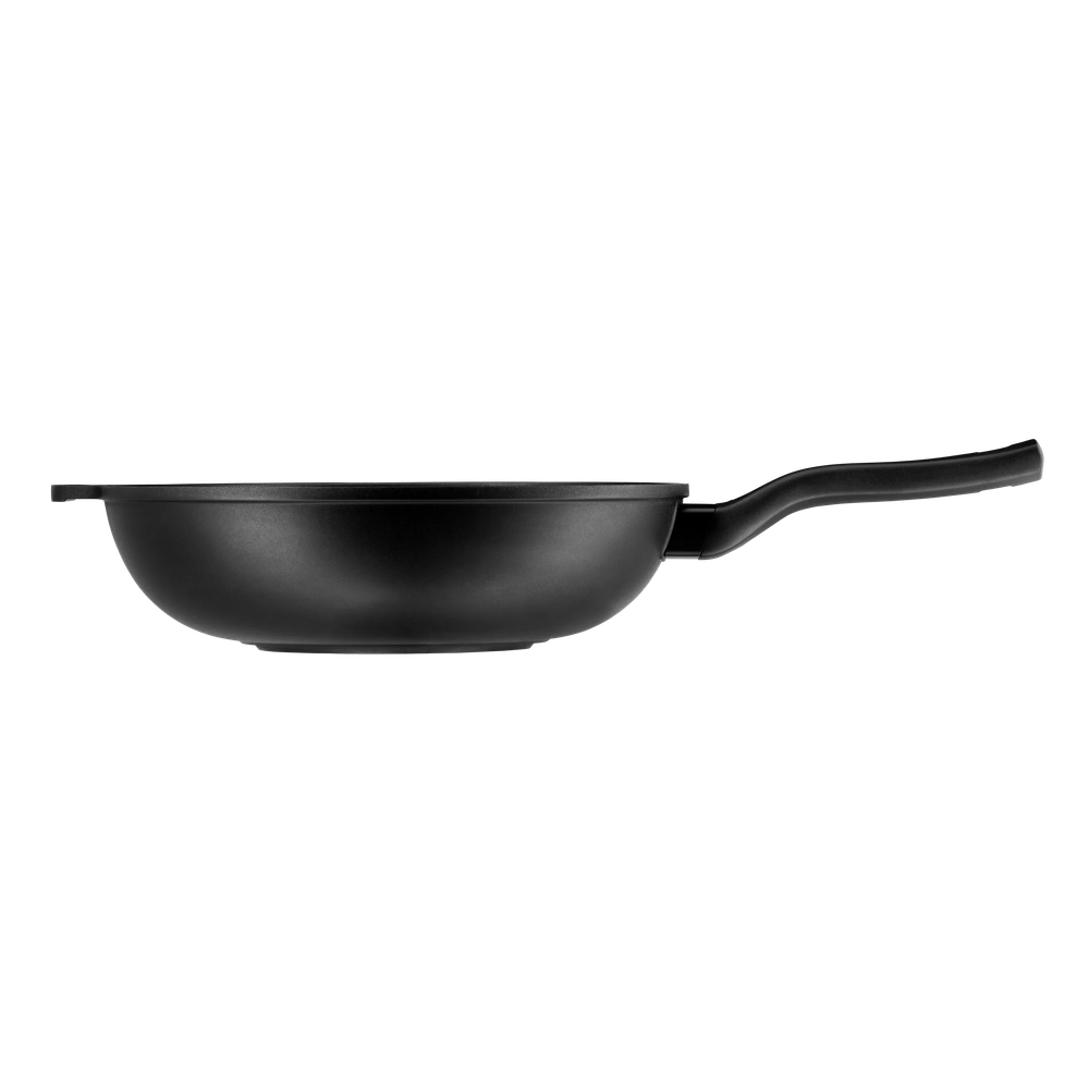 Tigaie wok cu capac WMF PermaDur Premium, 30 cm, inductie