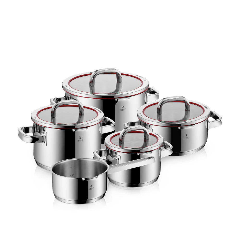 Set de 5 piese WMF Function, Cromargan®, baza TransTherm®, argintiu