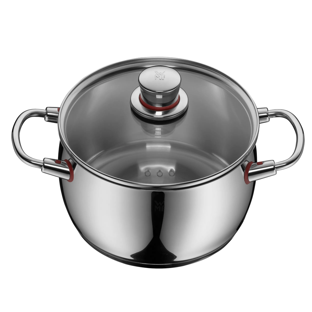 Set de 5 oale cu capac WMF Quality One, 16/20/24 cm, Cromargan®