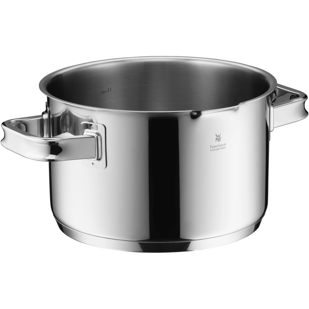 Oala inalta WMF Function 4 de 20 cm, Cromargan®, TransTherm®, argintiu