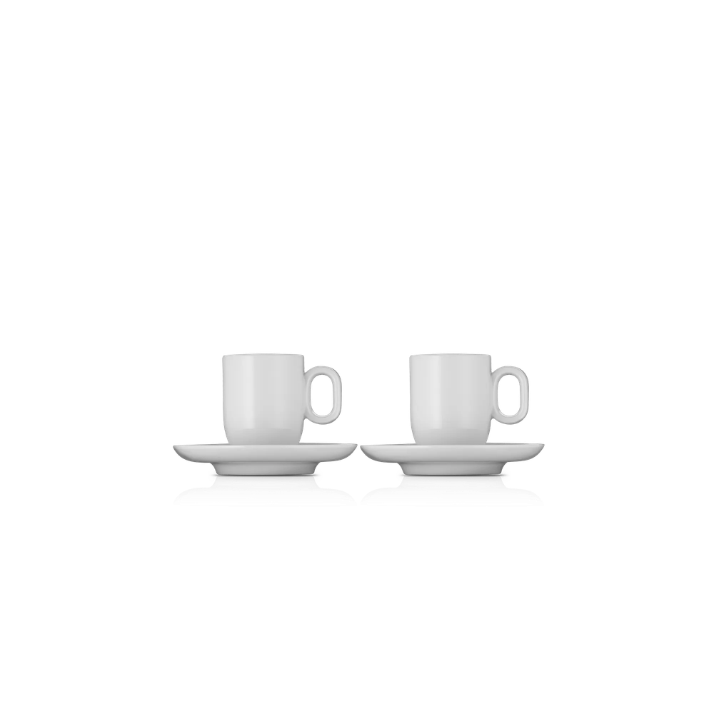 Set cesti cu farfurii WMF Barista Espresso, 4 piese, portelan