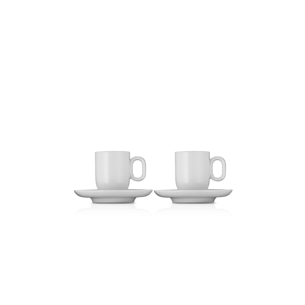 Set cesti cu farfurii WMF Barista Espresso, 4 piese, portelan