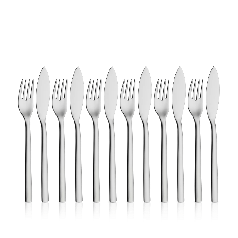 Set tacamuri pentru peste WMF Nuova, 12 piese, Cromargan®