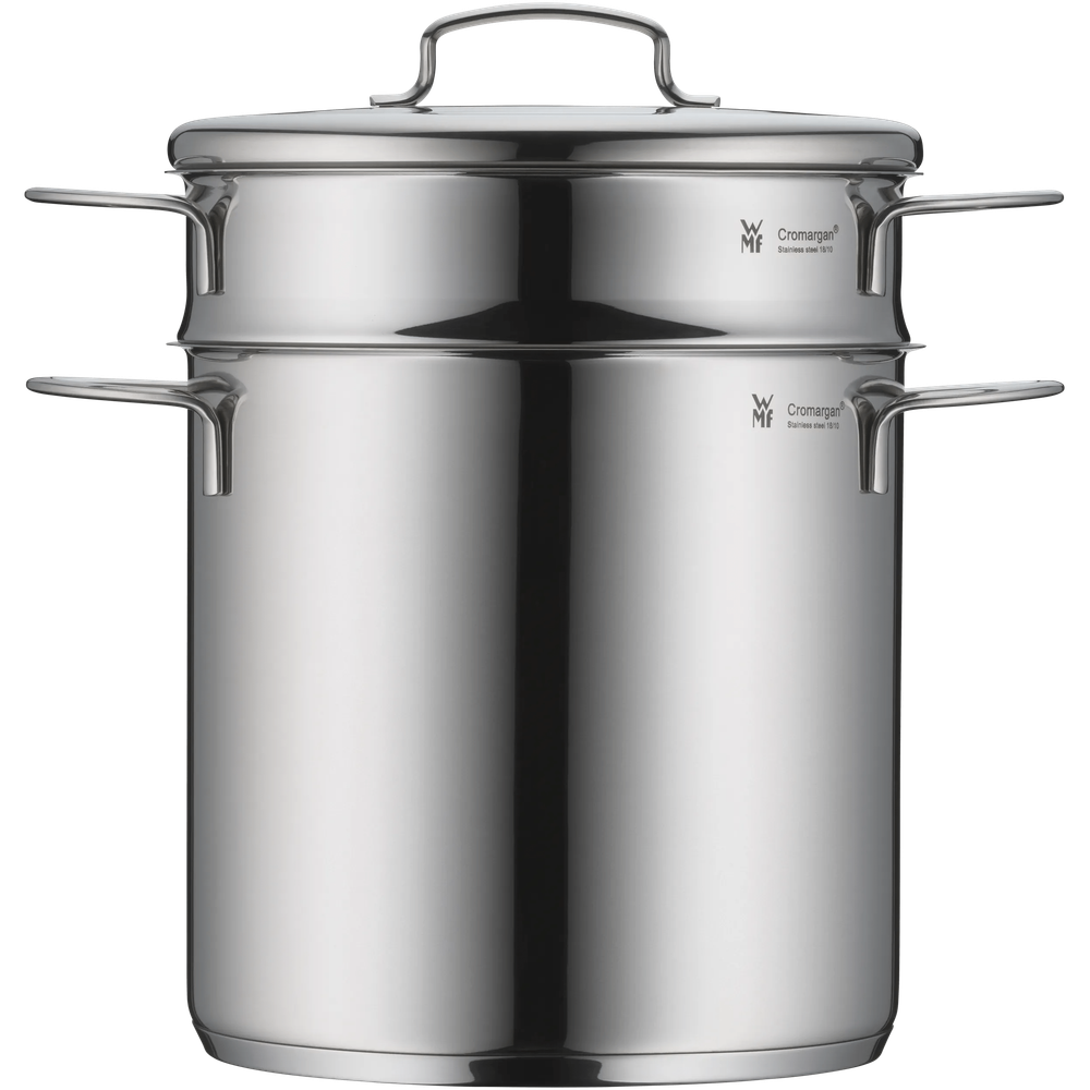 Oala pentru paste WMF Mini, 18 cm, 3L, Cromargan®, argintiu