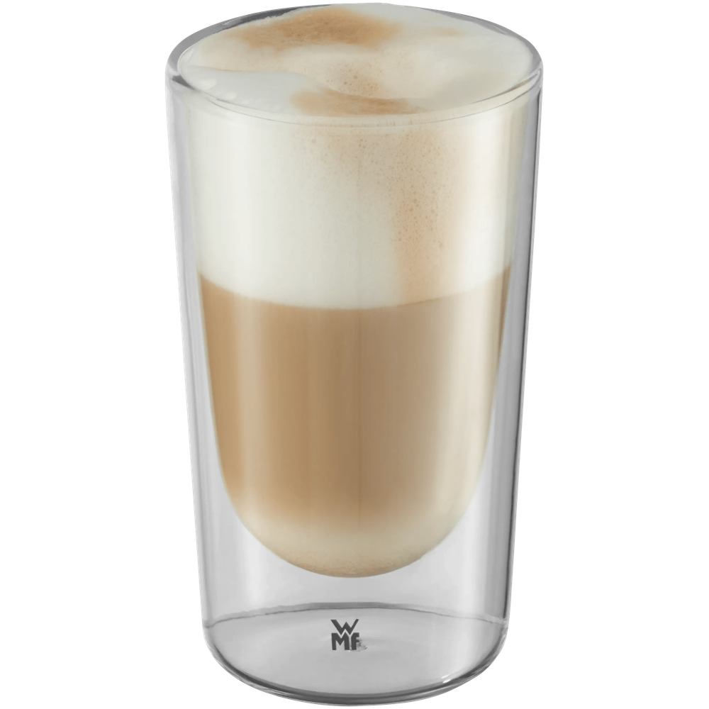 Set de 2 pahare pentru Latte Macchiato WMF Kineo, pereti dubli, transparent