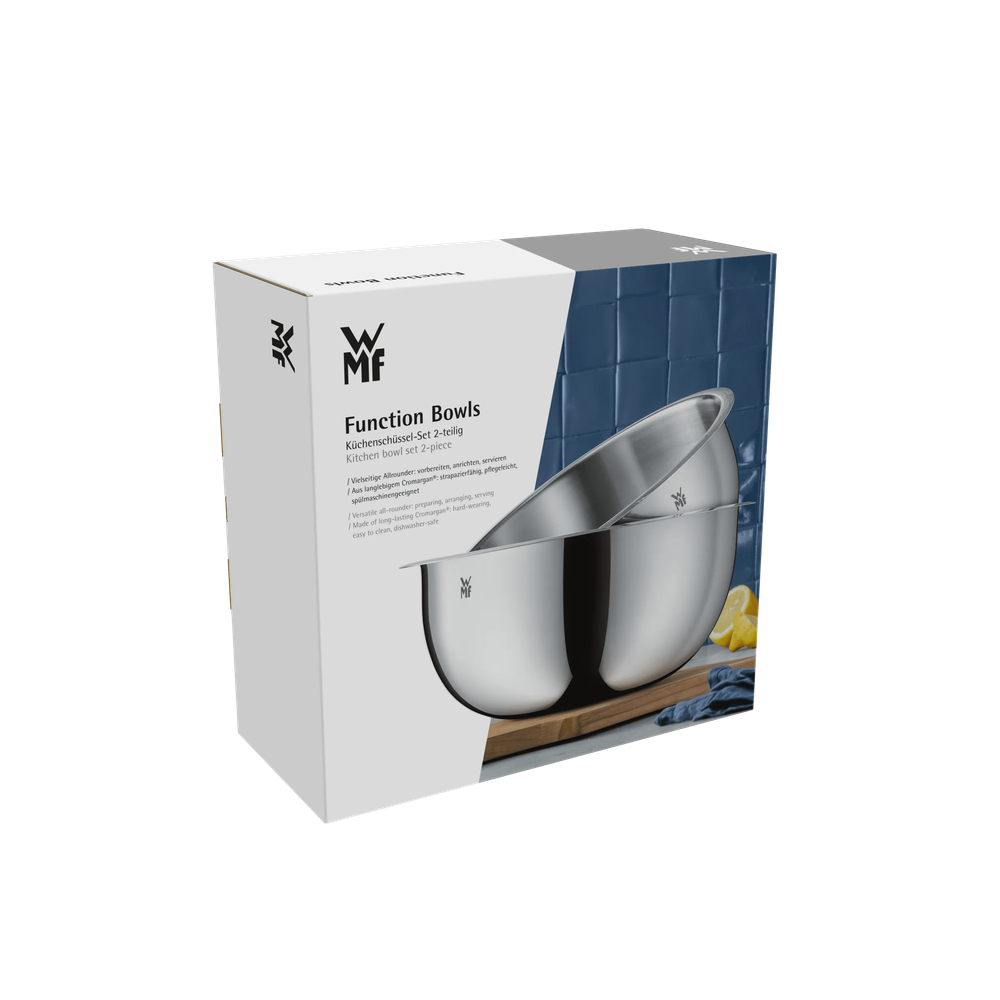 Set 2 boluri de bucatarie WMF Gourmet, Cromargan®, 3L si 4L, argintiu