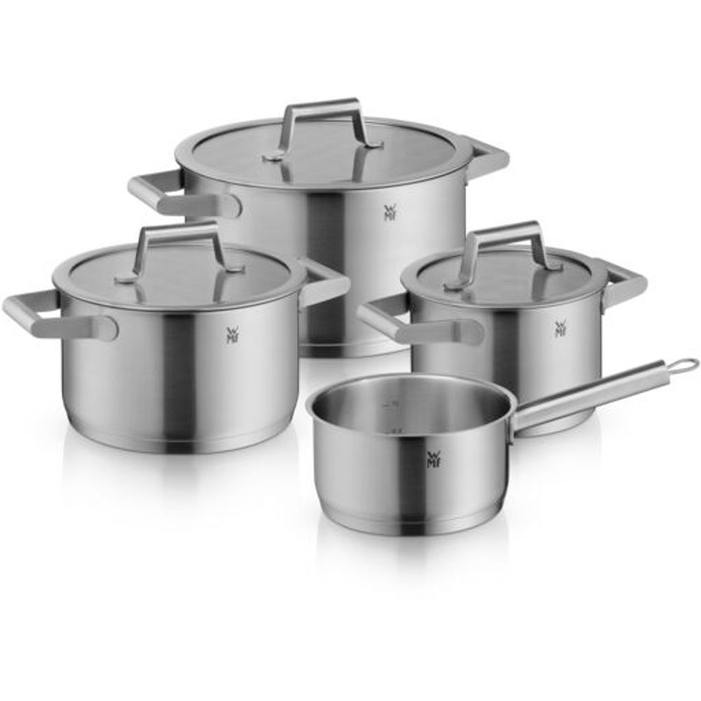 Set de vase de gatit WMF Comfort, 4 piese, Cromargan®, inductie