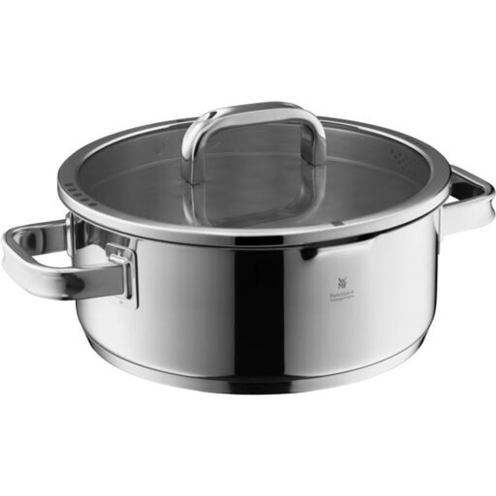 Oala cu capac WMF Function 4 Advanced, 24 cm, 4.1 L, Cromargan&reg;, inox